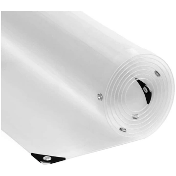 Skaidrus brezentas su ąselėmis 6x6 m pvc