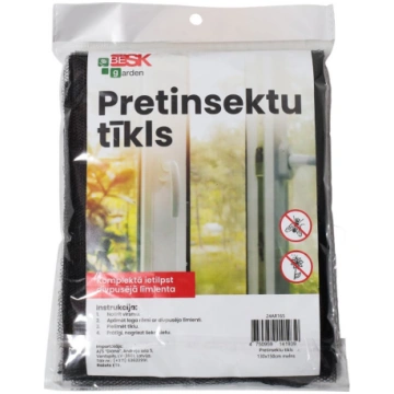 Pretinsektu tikls 130x150cm melns ( 4750959141939 