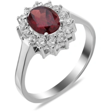 Stella jewelry sudraba (Ag925) gredzens ar granāti
