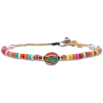 Made by Nami Surfer Anklet ar pērlītēm Sievietēm u