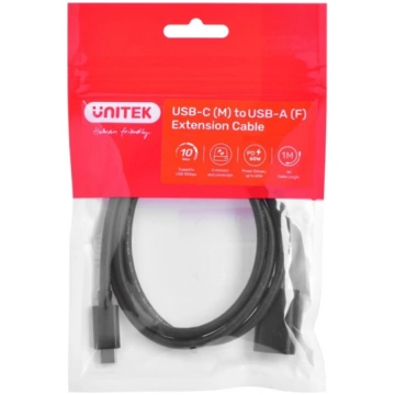 Cable adapter Unitek (C476BK-1M) USB-C (M) - USB-A