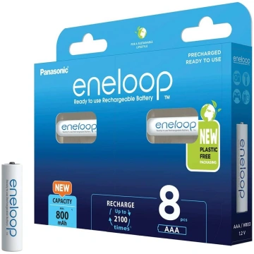 Panasonic Eneloop, battery (AAA (Micro), 8 pieces)