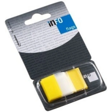 Paper-index Global Notes, 25x43mm, Yellow, Plastic