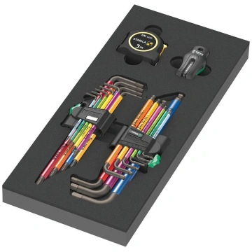 Wera 9740 leņķa atslēgu komplekts 1 putuplastu iel