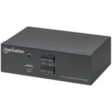 Manhattan 153546 Switch KVM DisplayPort/USB 2x1 4K