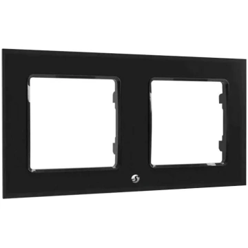 Shelly Switch Frame Double (Black) Frame2Black (38