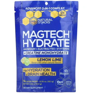 Natural Stacks, Magtech® Hydrate, Lemon Lime, 14 S