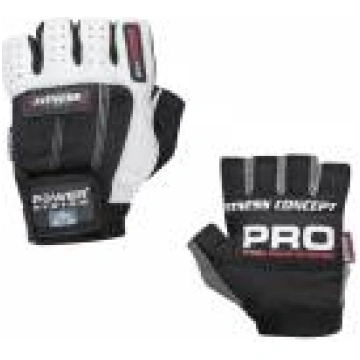 Fitness gloves (PS-2300) - XL, Balta/melna Power s
