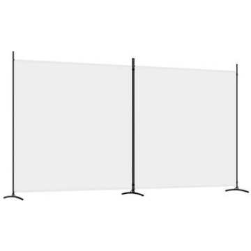 Telpas nodalījums, 2 daļu, balts, 348x180cm, audum