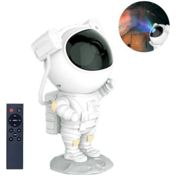 Projektors Astronaut Star Galaxy, balts