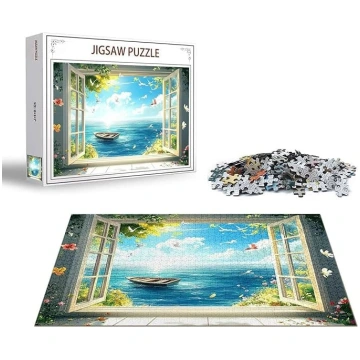 Puzzle Window Puzzle 2000 gabaliņu ainavu koka puz
