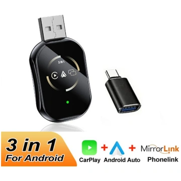 3 in 1 Smart AI Box Wireless CarPlay Airplay Andro