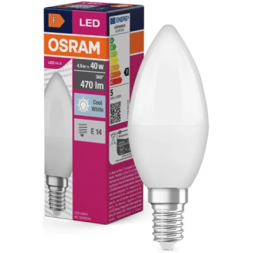 Spuldze Osram LED Value Classic B 40 4.9W/840 E14 