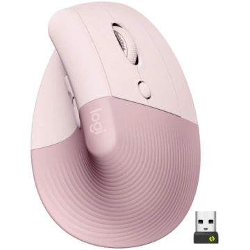 Logitech Lift Vertical Ergonomic Mouse, rozā - Bez