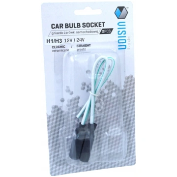 Auto spuldzes ligzda 2 gb - taisnā H1/H3 12V/24V V
