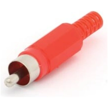 RCA PLUG MALE - RED | CA047R | 5410329223359 Unkno