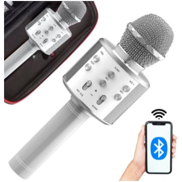 Bezvadu karaoke mikrofons ar korpusu Rivex M56, su