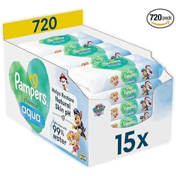 Pampers Harmonie Aqua Paw Patrol bērnu mitrās salv