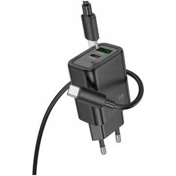 HOCO adowarka sieciowa USB A + Typ C + kabel Typ C