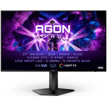 Monitors AOC Gaming, AG276UZD, QD-OLED, 240 Hz, QH