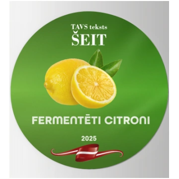 Fermentēti citroni - uzlīme 60 mm