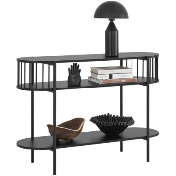 SoBuy FSB90-SCH Metal Console Table with Storage C