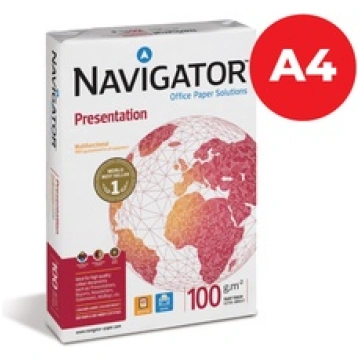 Papīrs A4, Navigator Presentation, 100 g/m²
