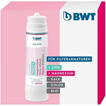 BWT ūdens filtrs AQA Drink Zinc + MP200 filtra sve