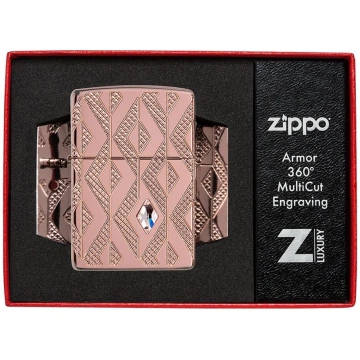 Zippo Lighter 49702 Armor® Geometric Diamond Patte