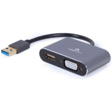 I/O ADAPTER USB3 TO HDMI/VGA/GREY A-USB3-HDMIVGA-0