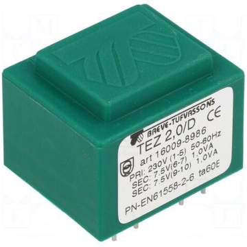 Transformer: encapsulated | 2VA | 230VAC | 7.5V | 