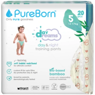 PureBorn Day Dreams uzvelkamās autiņbiksītes 5.izm