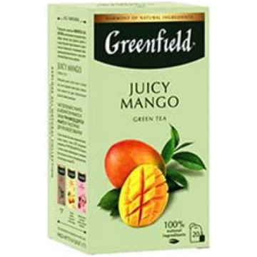 GREENFIELD Juicy Mango zaļā tēja 20x1.7g GF01793 4