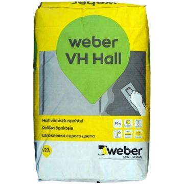 Špaktele Saint-Gobain Weber VH, izlīdzinošs, pelēk
