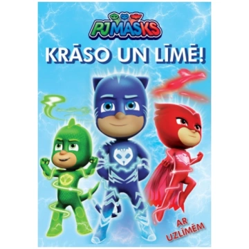 PJ MASKS Krāso un līmē. Ar uzlīmēm EGMONT