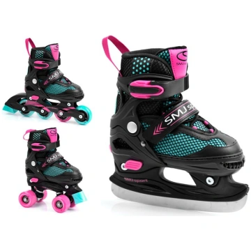 SKrituļslidas/Slidas SMJ sport 3in1 Jr BS-616TP - 
