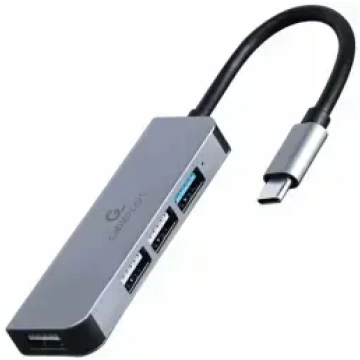 Gembird 4 portu USB Type-C centrmezgls