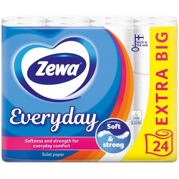 ZEWA ZEWA EVERYDAY Tualetes papīrs 3-kārtu 24 ruļļ