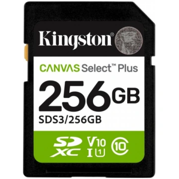 KINGSTON SD 256GB Canvas Select Plus Gen3 150MB/s 