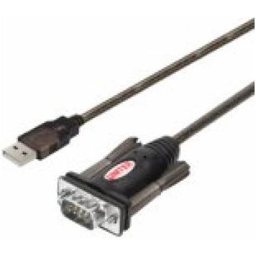 UNITEK Cable USB - RS-232 1.5m Black Y-105 aksesuā