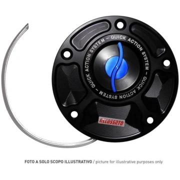 Accossato Quick Release Fuel Tank Cap, CNC Aluminu