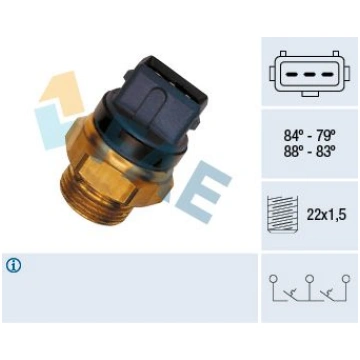 FAE 37940 Termoslēdzis, Radiatora ventilators