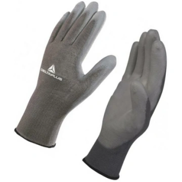 Protective gloves; Size: 7; grey; polyester,polyur