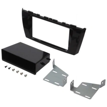 Radio frame; Mitsubishi; 2 DIN; black gloss | RAM-