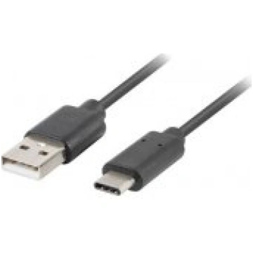 Lanberg Cable USB Type-C USB Type-A 2.0 1m Black v