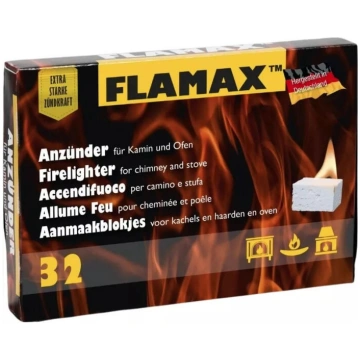 Petrolejas aizdedzināšanas kubiņi 32 gab FLAMAX 13