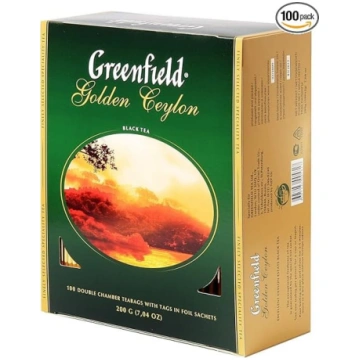 Greenfield Golden Ceylon, melnā Ceilonas tēja, vie