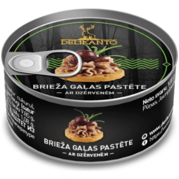 Brieža gaļas pastēte ar dzērvenēm Delikanto