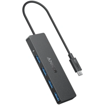 Hub Anker USB-C 4 w 1 5Gbps czarny A8309G11