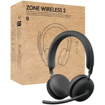 Austiņas Logitech Headset Zone Wireless 2 Uc